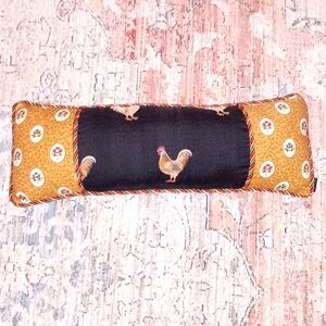 Platinum Couture Brand Vintage rooster Floral Print Long Pillow
